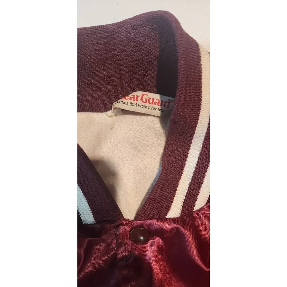 Marshall Bomber Jacket Satin 70s 80s Retro Rock Band